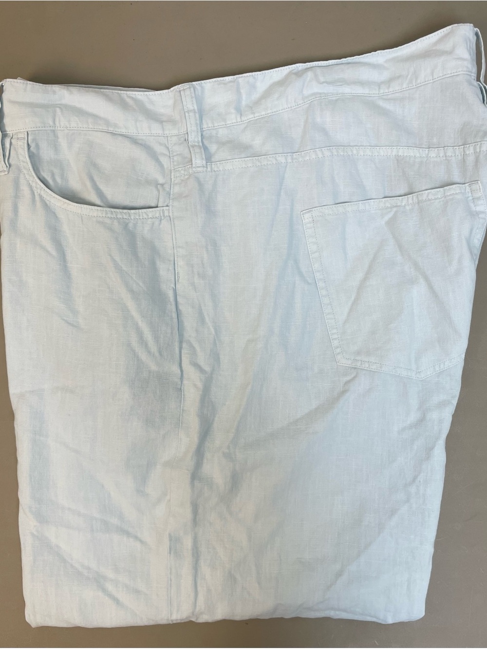J. CREW Five-pocket pant in stretch linen blend Light Blue Size 37 $128 CS247